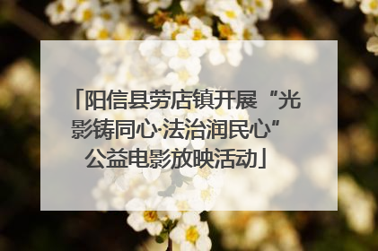 阳信县劳店镇开展“光影铸同心·法治润民心”公益电影放映活动