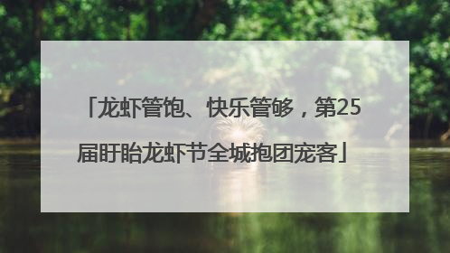 龙虾管饱、快乐管够，第25届盱眙龙虾节全城抱团宠客