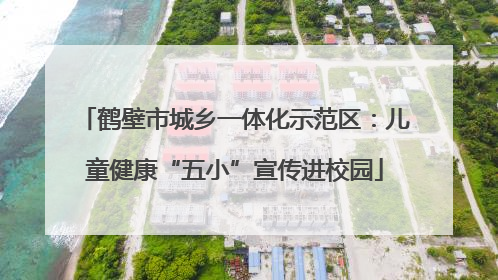 鹤壁市城乡一体化示范区：儿童健康“五小”宣传进校园