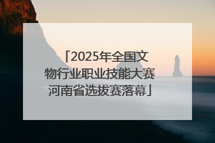 2025年全国文物行业职业技能大赛河南省选拔赛落幕