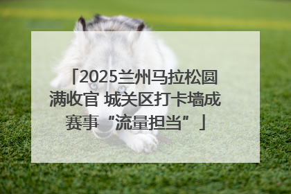 2025兰州马拉松圆满收官 城关区打卡墙成赛事“流量担当”