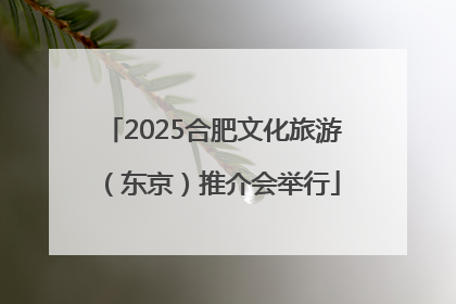 2025合肥文化旅游（东京）推介会举行