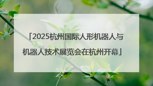 2025杭州国际人形机器人与机器人技术展览会在杭州开幕