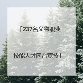 237名文物职业技能人才同台竞技