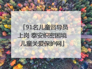 91名儿童督导员上岗 泰安织密困境儿童关爱保护网
