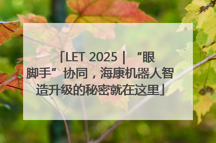 LET 2025｜“眼脚手”协同，海康机器人智造升级的秘密就在这里